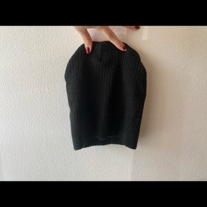 Basic black beanie